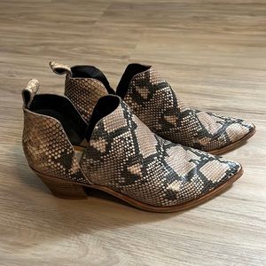 Dolce Vita Snakeskin Booties